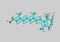 Vitamin A molecular model