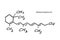 Vitamin A Molecule Formula Hand Drawn Imitation