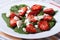 Vitamin salad with strawberries, spinach and sesame
