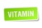 Vitamin square sticker