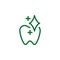 Vitamin, tooth green icon. Element of vitamin icon. Thin line icon for website design and development, app development. Premium