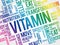 VITAMIN word cloud collage