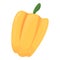 Vitamin yellow paprica icon, cartoon style