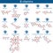 Vitamins of group B molecule model. Vector illustration