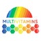 Vitamins Sports nutrition healthy educational poster