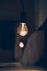 Vitange retro light in Dark blur Bed room