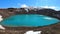 Viti crater geothermal lake and Oskjuvatn lake in Askja caldera, Iceland