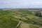 Viticulture in Rheinhessen / Germany from above