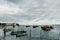 VITORIA, BRAZIL - Jun 18, 2017: Ilha caieiras com barcos ancorados
