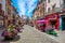 Vitre Old town pedestrian street, Brittany, France