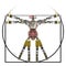 Vitruvian robot worker