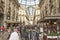 Vittorio de Emanuele galleries with luxury shops and many bars and restaurants