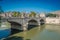 Vittorio Emanuele II Bridge in Rome, Italy