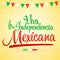 Viva la independencia Mexicana, Long live Mexican independence spanish text, Mexico theme patriotic celebration