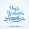 Viva la Revolucion Argentina, Long live Argentina Revolution spanish text