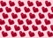 Viva magenta, new trendy color of 2023 year. Valentines day. Heart pattern