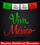 Viva Mexico mexican holiday vector decoration