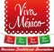 Viva Mexico - mexican holiday vector decoration