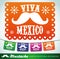 Viva Mexico - mexican mustache holiday