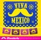 Viva Mexico, mexican mustache holiday vector decoration