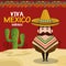 Viva mexico poster icon