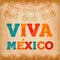 Viva mexico quote greeting card for holiday event