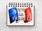 Vive la France. Beautiful patriotic card. Close up