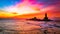 Vivekananda Rock memorial in the trinity of seas, kanyakumari, southern most Peninsular tip of India.