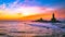 Vivekananda Rock memorial in the trinity of seas, kanyakumari, southern most Peninsular tip of India.