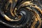 Vivid Abstract swirl glossy. Generate Ai