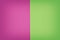 Vivid background divided in half with pink and green colors