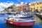 Vivid beautiful Procida island, Italy