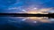 Vivid blue and orange Sky Sunrise Seascape.Australia.