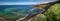 Vivid Bluff Cove in Spring Panorama