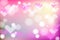 Vivid bokeh with hearts in soft color. Background with highlights.