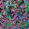 Vivid bold multicolor abstract psychedelic intricate mosaic pattern