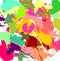 Vivid bright contrasts, colorful paint watercolor forms, geometries, forms, colorful abstract background, texture