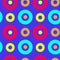 Vivid circles spanish seamless pattern