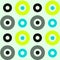 Vivid circles spanish seamless pattern