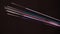 Vivid color coded Optic Fibers on dark background
