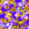 Vivid colorful bright neon liquid shapes, funky psychedelic backdrop in chaos swirl hippie design