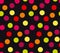 Vivid colorful random polka dot seamless pattern