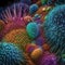 Vivid Colors of Microscopic Viruses in 4K. Ideal for Medical Presentations.