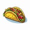 Vivid Comic Style Taco Illustration By Arthur Sarnoff And Jhonen Vasquez