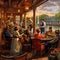 Vivid digital art of a Victorian steamboat cruise from New Orleans