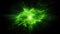 Vivid Green Energy Explosion in Space Illustration