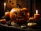 Vivid Harvest Dreams: Halloween Pumpkin Fantasy