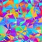 Vivid hyper bright ombre rainbow seamless pattern