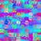 Vivid hyper bright ombre rainbow seamless pattern