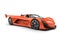 Vivid orange concept racing super car